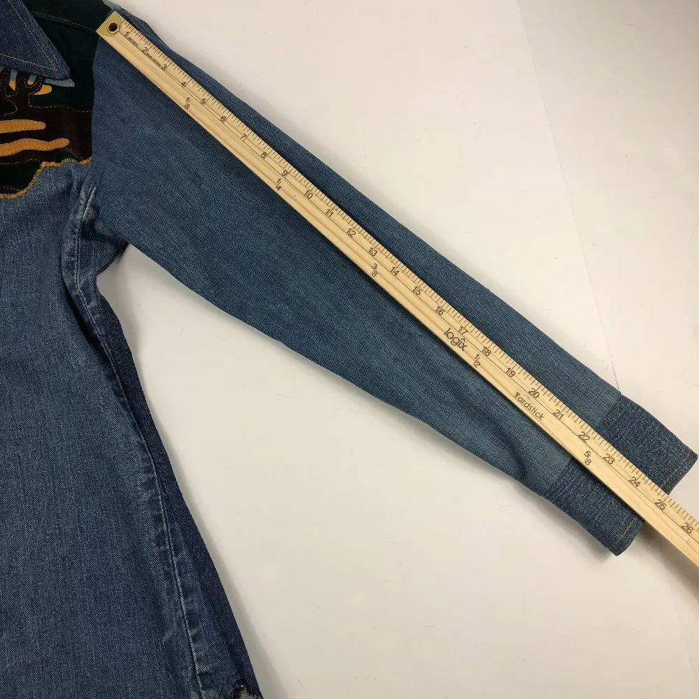 Antonio Giuseppe Vintage 1976 One-of-A-Kind Denim & Leather Suit Hippie Rare